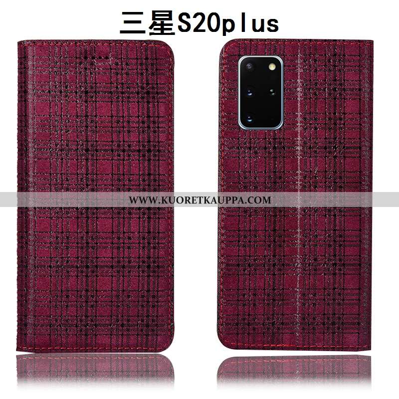 Kuori Samsung Galaxy S20+, Kuoret Samsung Galaxy S20+, Kotelo Samsung Galaxy S20+ Aito Nahka Suojaus