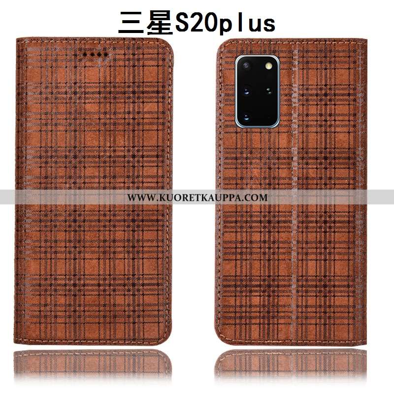 Kuori Samsung Galaxy S20+, Kuoret Samsung Galaxy S20+, Kotelo Samsung Galaxy S20+ Aito Nahka Suojaus