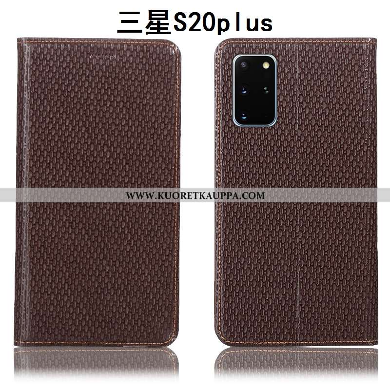Kuori Samsung Galaxy S20+, Kuoret Samsung Galaxy S20+, Kotelo Samsung Galaxy S20+ Aito Nahka Suojaus