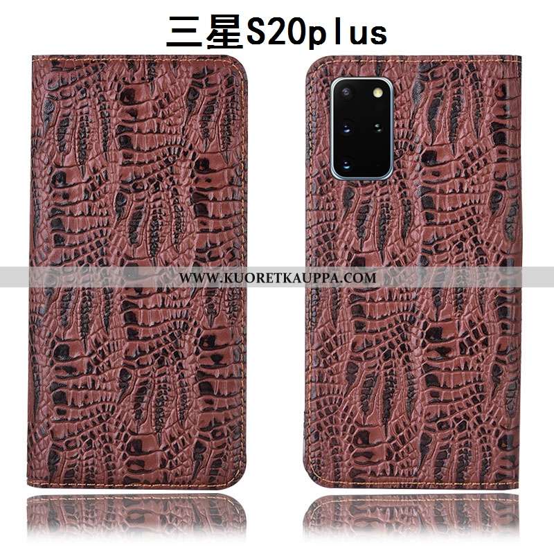 Kuori Samsung Galaxy S20+, Kuoret Samsung Galaxy S20+, Kotelo Samsung Galaxy S20+ Aito Nahka Suojaus