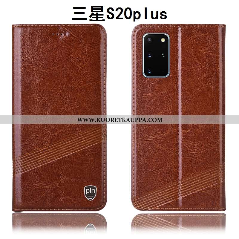 Kuori Samsung Galaxy S20+, Kuoret Samsung Galaxy S20+, Kotelo Samsung Galaxy S20+ Aito Nahka Suojaus