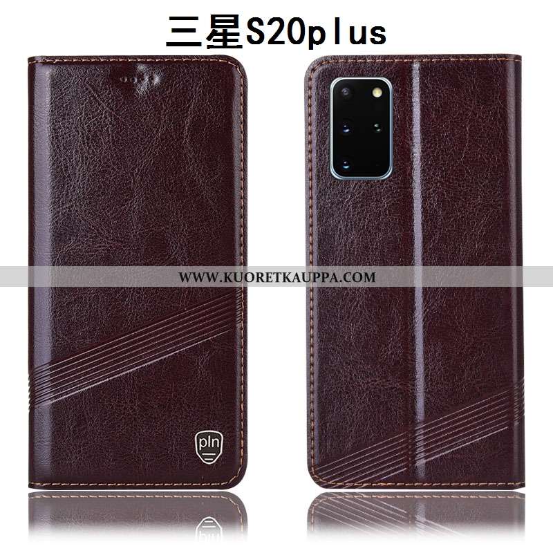 Kuori Samsung Galaxy S20+, Kuoret Samsung Galaxy S20+, Kotelo Samsung Galaxy S20+ Aito Nahka Suojaus