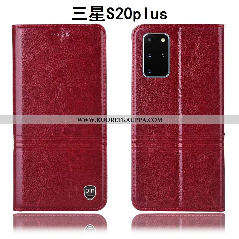 Kuori Samsung Galaxy S20+, Kuoret Samsung Galaxy S20+, Kotelo Samsung Galaxy S20+ Aito Nahka Suojaus
