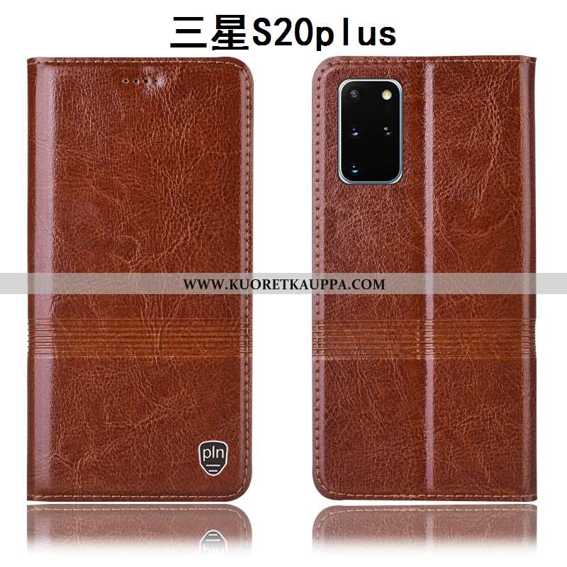 Kuori Samsung Galaxy S20+, Kuoret Samsung Galaxy S20+, Kotelo Samsung Galaxy S20+ Aito Nahka Suojaus
