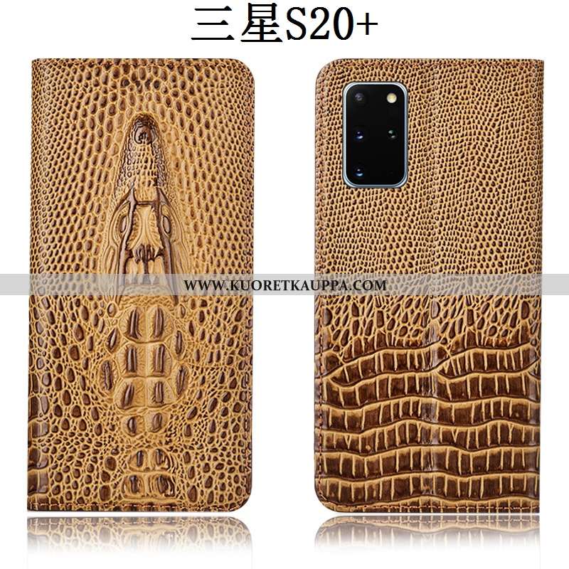 Kuori Samsung Galaxy S20+, Kuoret Samsung Galaxy S20+, Kotelo Samsung Galaxy S20+ Aito Nahka Suojaus