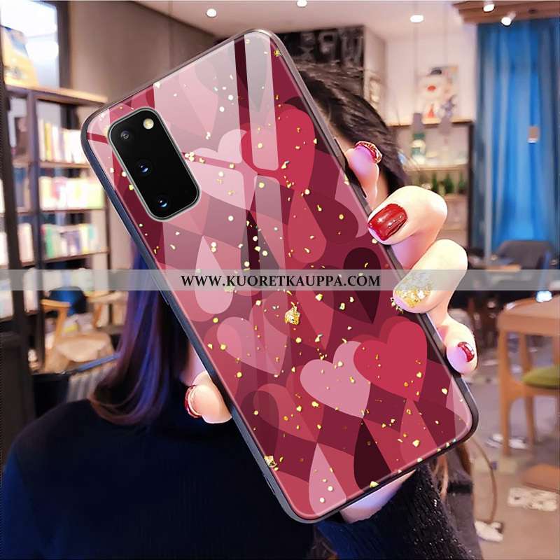 Kuori Samsung Galaxy S20, Kuoret Samsung Galaxy S20, Kotelo Samsung Galaxy S20 Kukkakuvio Lasi Kova 