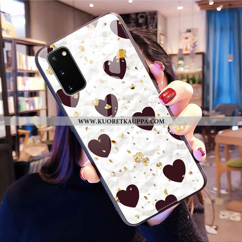 Kuori Samsung Galaxy S20, Kuoret Samsung Galaxy S20, Kotelo Samsung Galaxy S20 Kukkakuvio Lasi Kova 