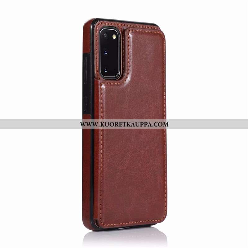 Kuori Samsung Galaxy S20, Kuoret Samsung Galaxy S20, Kotelo Samsung Galaxy S20 Luova Nahkakuori Puhe