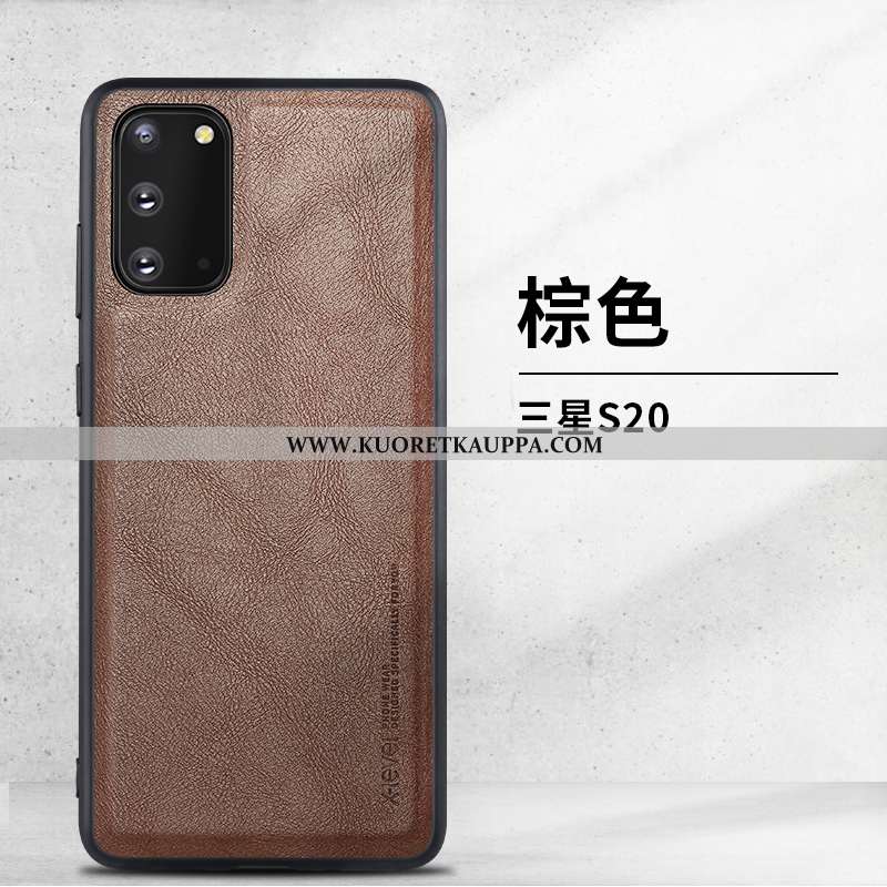 Kuori Samsung Galaxy S20, Kuoret Samsung Galaxy S20, Kotelo Samsung Galaxy S20 Nahka Suojaus Puhelim