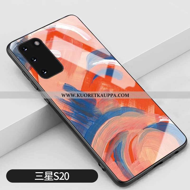 Kuori Samsung Galaxy S20, Kuoret Samsung Galaxy S20, Kotelo Samsung Galaxy S20 Silikoni Suojaus Puna