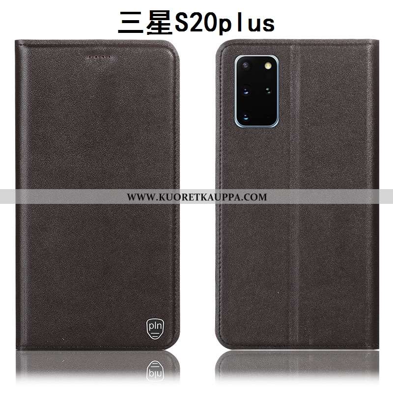 Kuori Samsung Galaxy S20+, Kuoret Samsung Galaxy S20+, Kotelo Samsung Galaxy S20+ Suojaus Aito Nahka