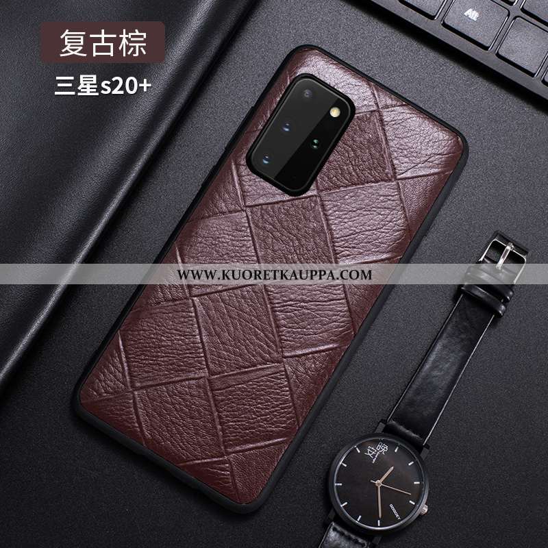 Kuori Samsung Galaxy S20+, Kuoret Samsung Galaxy S20+, Kotelo Samsung Galaxy S20+ Valo Nahkakuori Pu