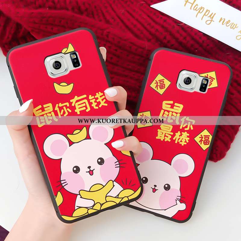 Kuori Samsung Galaxy S6, Kuoret Samsung Galaxy S6, Kotelo Samsung Galaxy S6 Sarjakuva Näytönsuojus P