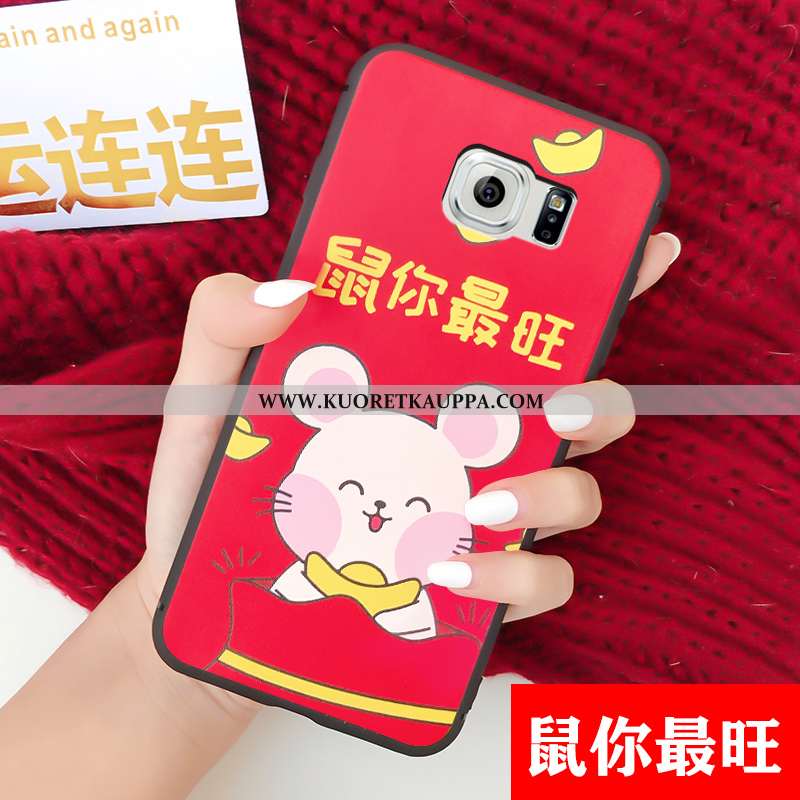 Kuori Samsung Galaxy S6, Kuoret Samsung Galaxy S6, Kotelo Samsung Galaxy S6 Sarjakuva Näytönsuojus P