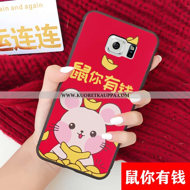 Kuori Samsung Galaxy S6, Kuoret Samsung Galaxy S6, Kotelo Samsung Galaxy S6 Sarjakuva Näytönsuojus P