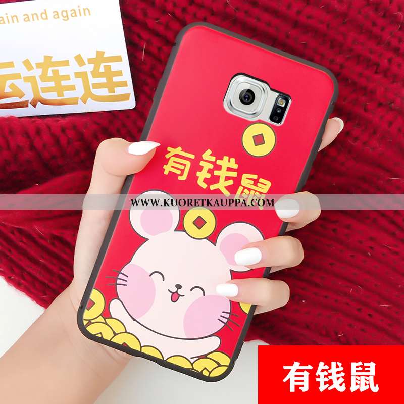 Kuori Samsung Galaxy S6, Kuoret Samsung Galaxy S6, Kotelo Samsung Galaxy S6 Sarjakuva Näytönsuojus P