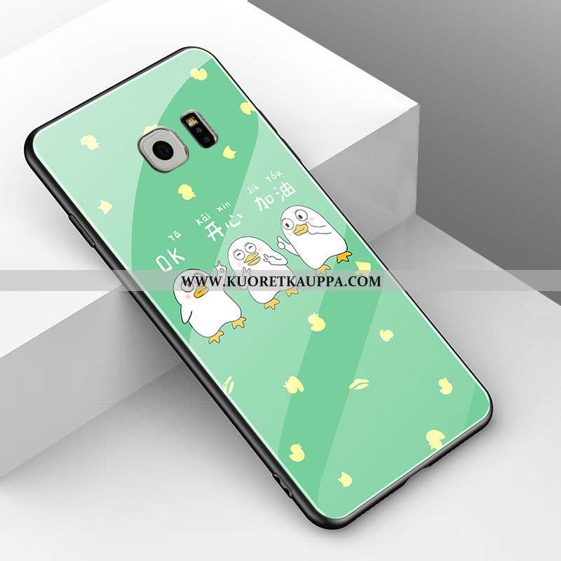 Kuori Samsung Galaxy S6, Kuoret Samsung Galaxy S6, Kotelo Samsung Galaxy S6 Suojaus Lasi Eläin Kelta