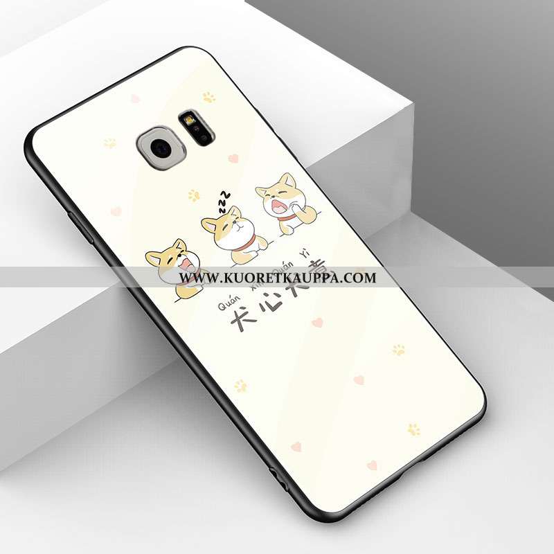 Kuori Samsung Galaxy S6, Kuoret Samsung Galaxy S6, Kotelo Samsung Galaxy S6 Suojaus Lasi Eläin Kelta