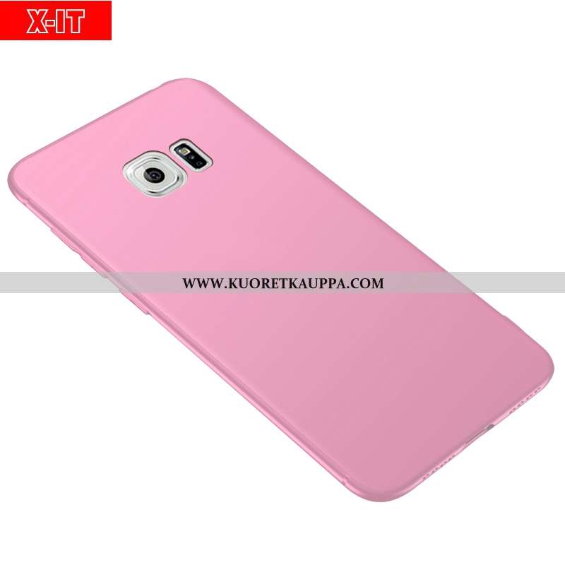 Kuori Samsung Galaxy S6, Kuoret Samsung Galaxy S6, Kotelo Samsung Galaxy S6 Suojaus Pesty Suede Puna