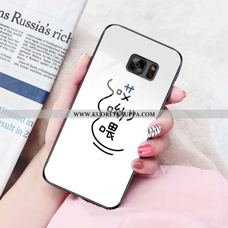 Kuori Samsung Galaxy S7, Kuoret Samsung Galaxy S7, Kotelo Samsung Galaxy S7 Lasi Suuntaus Pehmeä Nes