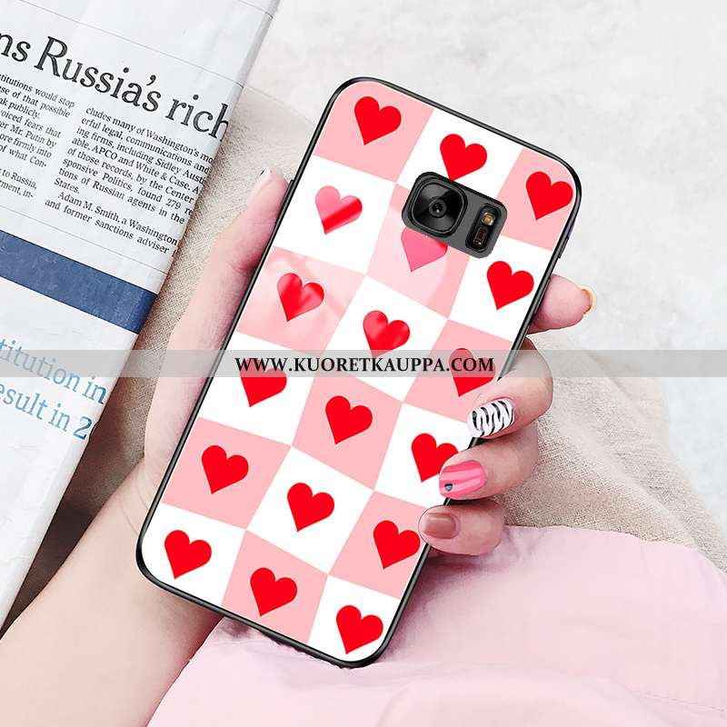 Kuori Samsung Galaxy S7, Kuoret Samsung Galaxy S7, Kotelo Samsung Galaxy S7 Lasi Suuntaus Pehmeä Nes