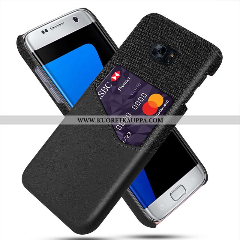 Kuori Samsung Galaxy S7, Kuoret Samsung Galaxy S7, Kotelo Samsung Galaxy S7 Nahkakuori Kukkakuvio Tu