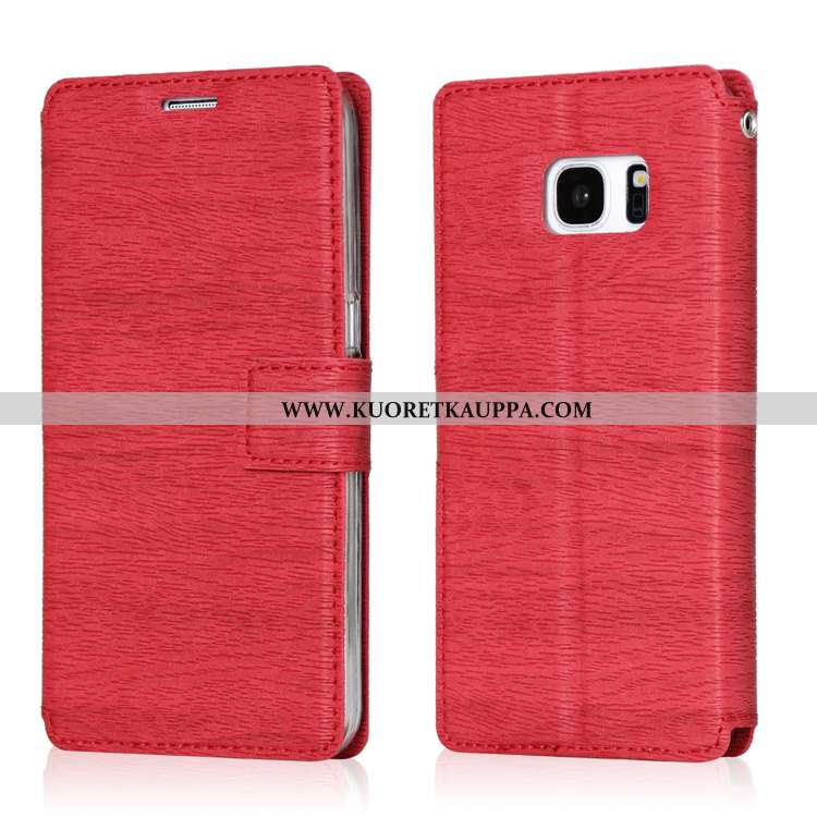 Kuori Samsung Galaxy S7, Kuoret Samsung Galaxy S7, Kotelo Samsung Galaxy S7 Nahkakuori Simpukka Puhe