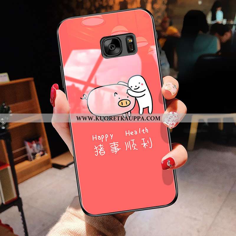 Kuori Samsung Galaxy S7, Kuoret Samsung Galaxy S7, Kotelo Samsung Galaxy S7 Persoonallisuus Lasi Kel