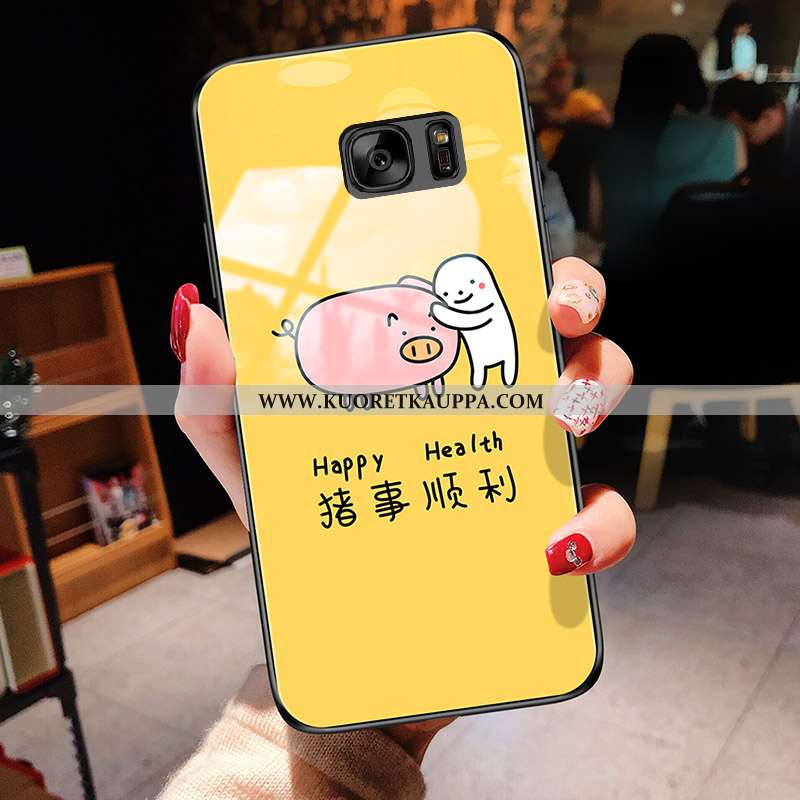 Kuori Samsung Galaxy S7, Kuoret Samsung Galaxy S7, Kotelo Samsung Galaxy S7 Persoonallisuus Lasi Kel