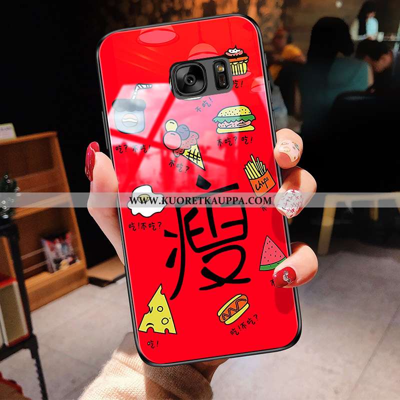 Kuori Samsung Galaxy S7, Kuoret Samsung Galaxy S7, Kotelo Samsung Galaxy S7 Persoonallisuus Lasi Kel