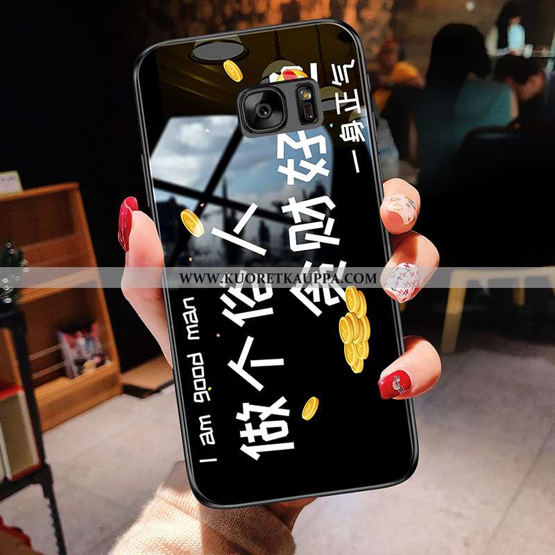 Kuori Samsung Galaxy S7, Kuoret Samsung Galaxy S7, Kotelo Samsung Galaxy S7 Persoonallisuus Lasi Kel