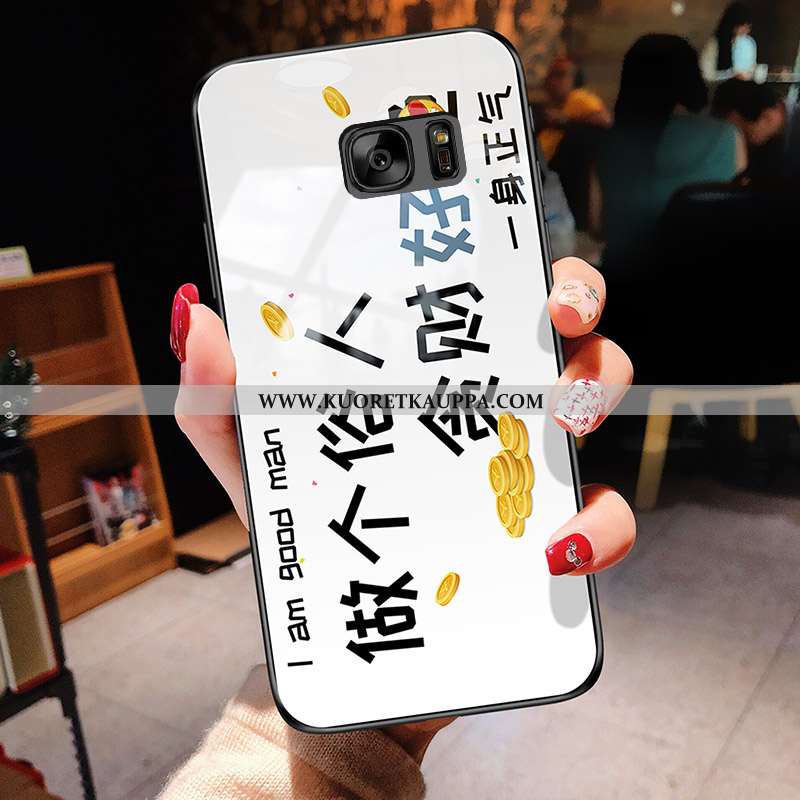 Kuori Samsung Galaxy S7, Kuoret Samsung Galaxy S7, Kotelo Samsung Galaxy S7 Persoonallisuus Lasi Kel
