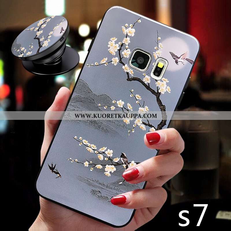 Kuori Samsung Galaxy S7, Kuoret Samsung Galaxy S7, Kotelo Samsung Galaxy S7 Pesty Suede Ultra Pehmeä