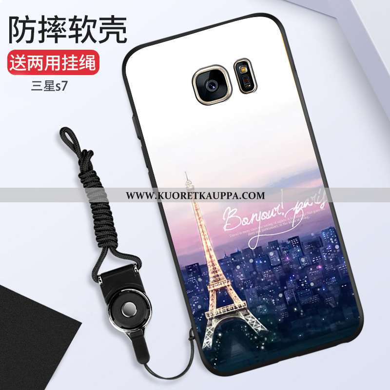 Kuori Samsung Galaxy S7, Kuoret Samsung Galaxy S7, Kotelo Samsung Galaxy S7 Silikoni Tila Tähti Jauh