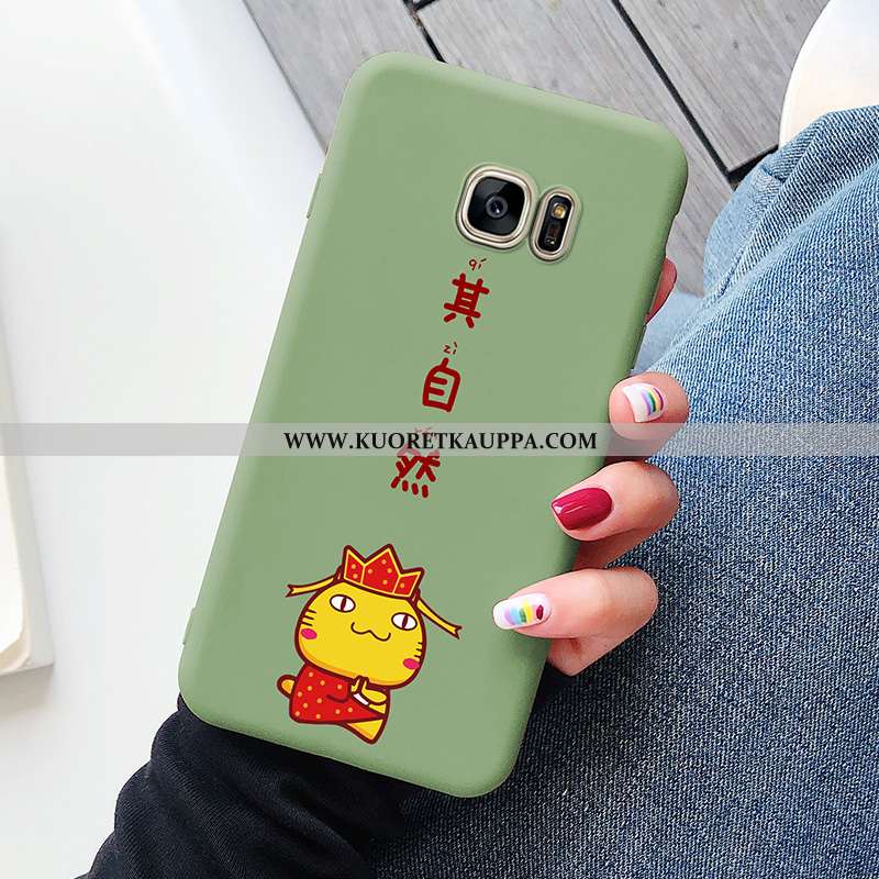 Kuori Samsung Galaxy S7, Kuoret Samsung Galaxy S7, Kotelo Samsung Galaxy S7 Suojaus Sarjakuva Sinine