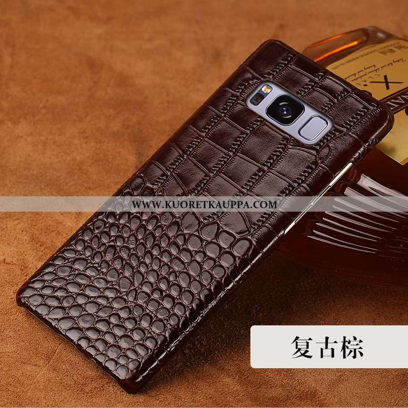 Kuori Samsung Galaxy S8+, Kuoret Samsung Galaxy S8+, Kotelo Samsung Galaxy S8+ Aito Nahka Nahka Muok