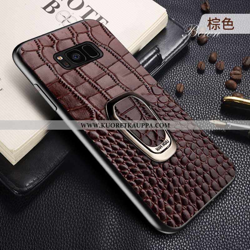 Kuori Samsung Galaxy S8, Kuoret Samsung Galaxy S8, Kotelo Samsung Galaxy S8 Aito Nahka Suojaus Tuki 