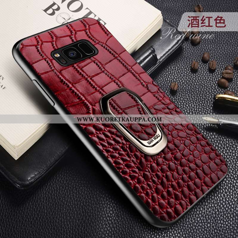 Kuori Samsung Galaxy S8, Kuoret Samsung Galaxy S8, Kotelo Samsung Galaxy S8 Aito Nahka Suojaus Tuki 