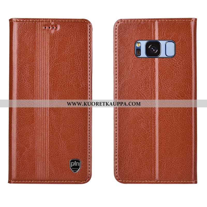 Kuori Samsung Galaxy S8+, Kuoret Samsung Galaxy S8+, Kotelo Samsung Galaxy S8+ Nahkakuori Aito Nahka