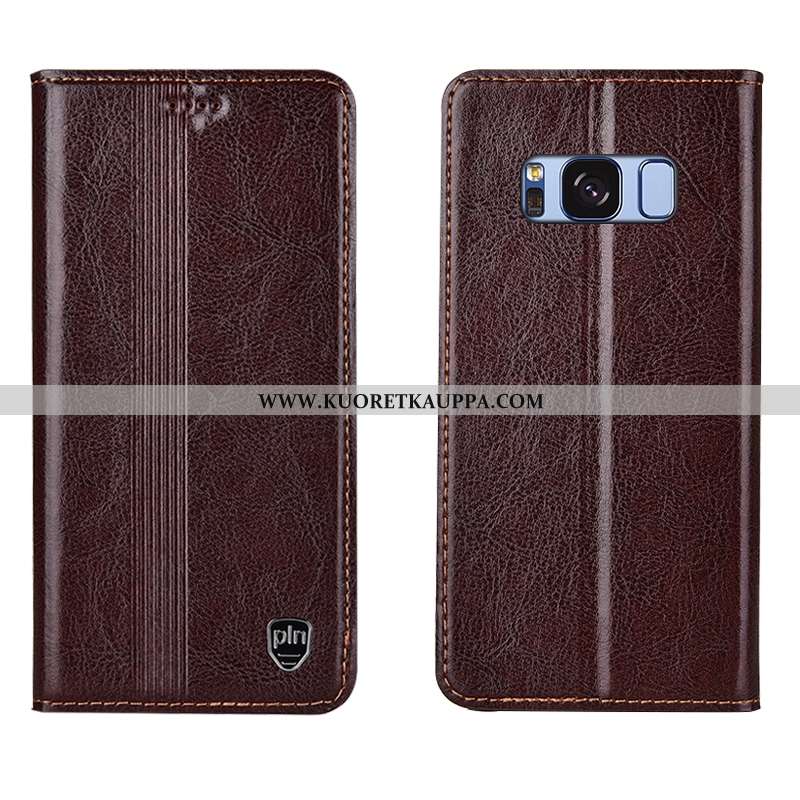 Kuori Samsung Galaxy S8+, Kuoret Samsung Galaxy S8+, Kotelo Samsung Galaxy S8+ Nahkakuori Aito Nahka