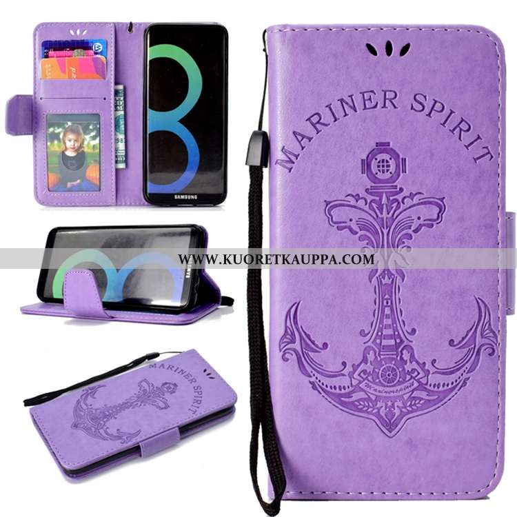 Kuori Samsung Galaxy S8, Kuoret Samsung Galaxy S8, Kotelo Samsung Galaxy S8 Nahkakuori Salkku Kortti