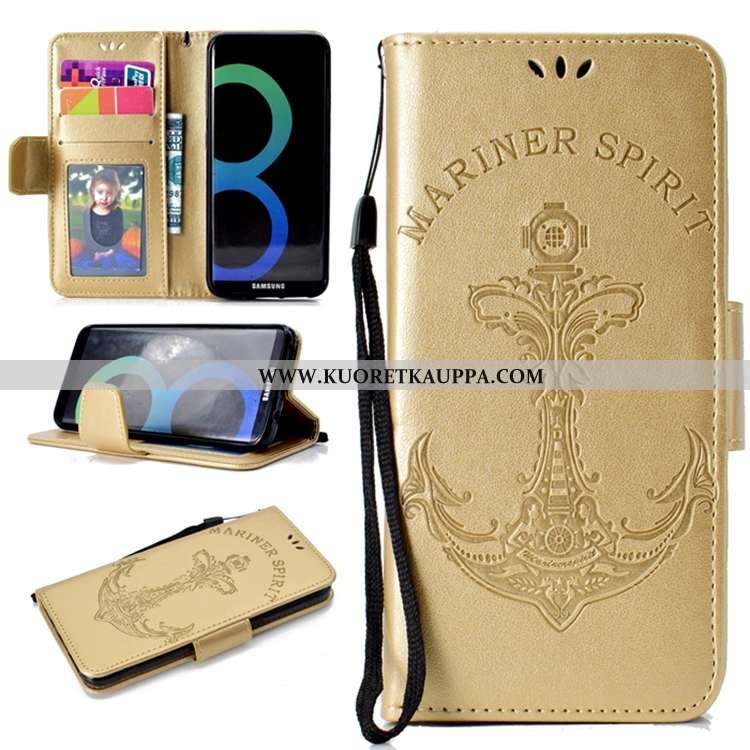 Kuori Samsung Galaxy S8, Kuoret Samsung Galaxy S8, Kotelo Samsung Galaxy S8 Nahkakuori Salkku Kortti