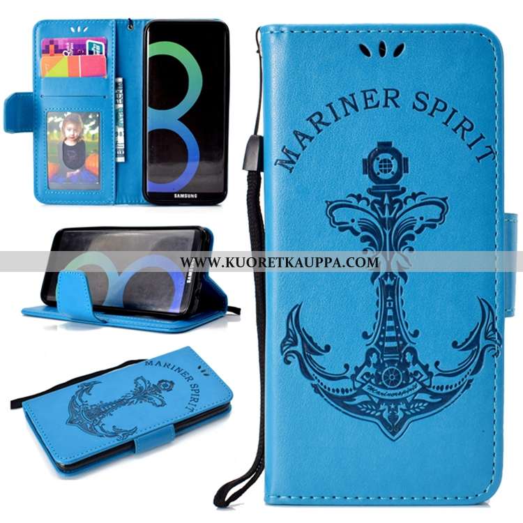 Kuori Samsung Galaxy S8, Kuoret Samsung Galaxy S8, Kotelo Samsung Galaxy S8 Nahkakuori Salkku Kortti