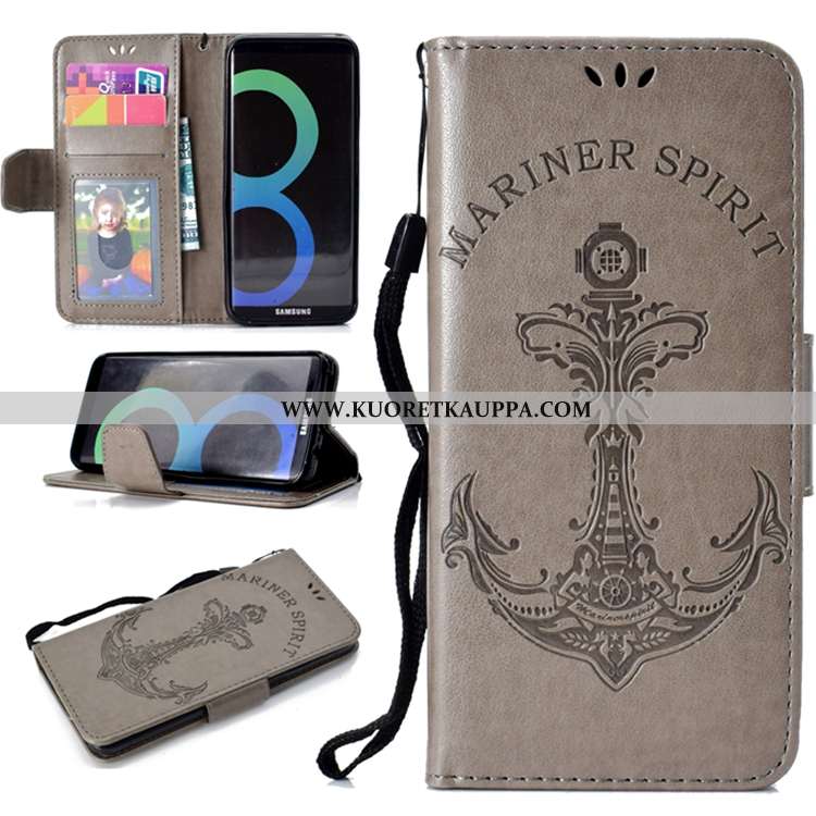 Kuori Samsung Galaxy S8, Kuoret Samsung Galaxy S8, Kotelo Samsung Galaxy S8 Nahkakuori Salkku Kortti