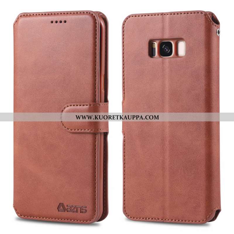 Kuori Samsung Galaxy S8, Kuoret Samsung Galaxy S8, Kotelo Samsung Galaxy S8 Nahkakuori Salkku Kortti
