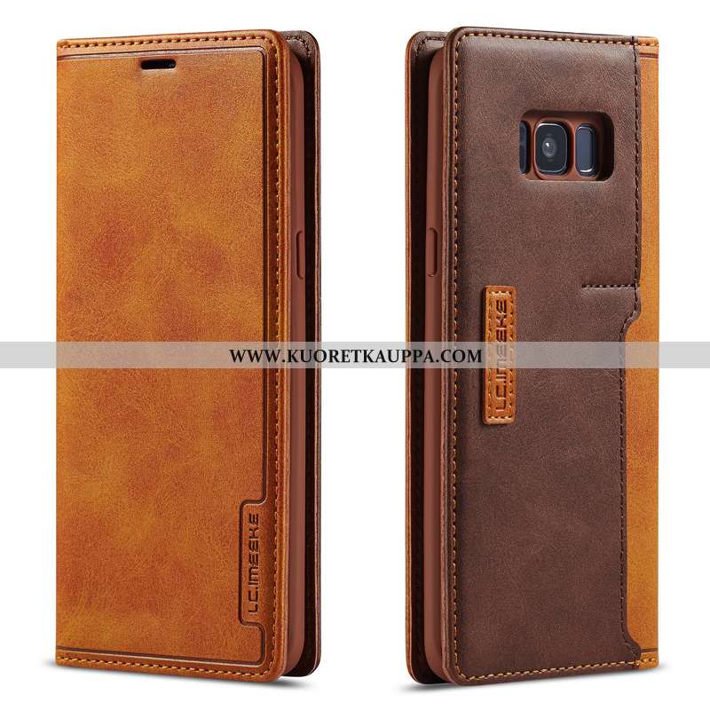 Kuori Samsung Galaxy S8+, Kuoret Samsung Galaxy S8+, Kotelo Samsung Galaxy S8+ Näytönsuojus Nahkakuo