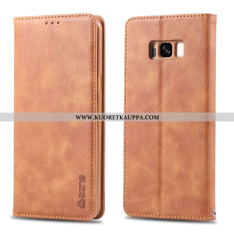 Kuori Samsung Galaxy S8+, Kuoret Samsung Galaxy S8+, Kotelo Samsung Galaxy S8+ Salkku Nahka Puhelime