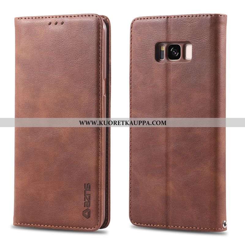 Kuori Samsung Galaxy S8+, Kuoret Samsung Galaxy S8+, Kotelo Samsung Galaxy S8+ Salkku Nahka Puhelime