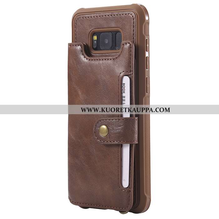 Kuori Samsung Galaxy S8, Kuoret Samsung Galaxy S8, Kotelo Samsung Galaxy S8 Salkku Nahkakuori Tähti 