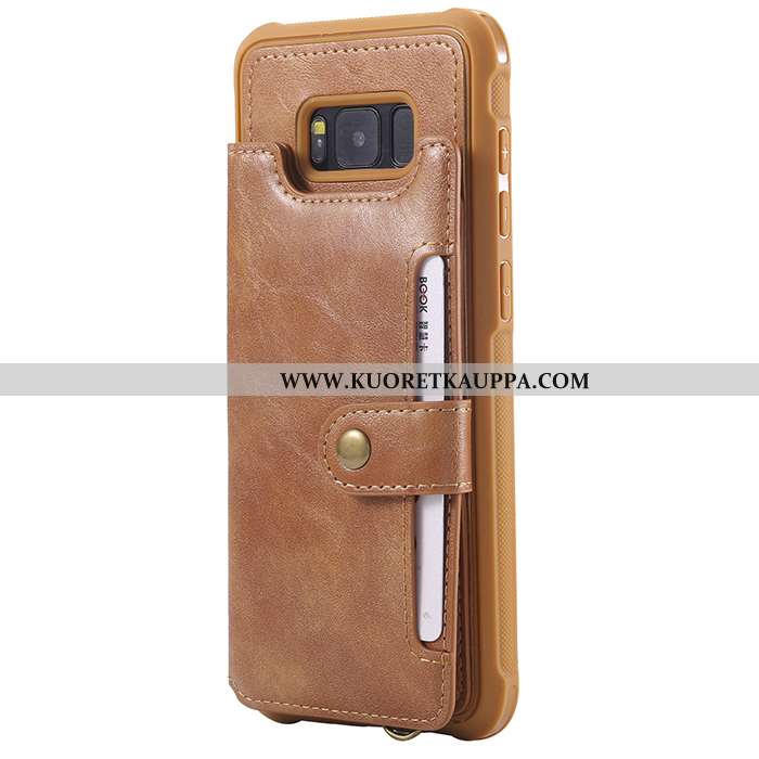 Kuori Samsung Galaxy S8, Kuoret Samsung Galaxy S8, Kotelo Samsung Galaxy S8 Salkku Nahkakuori Tähti 